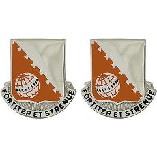 30th Signal Battalion Unit Crest (Fortiter Et Strenue)